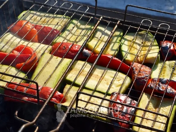 Фото готового блюда: Овощи на мангале