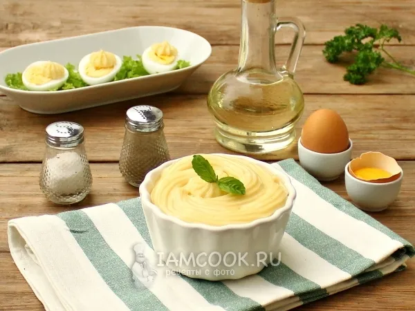 Фото блюда: Домашний майонез с горчицей в блендере