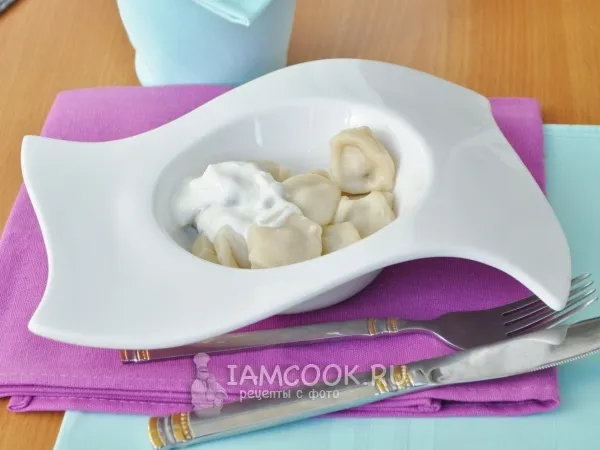Фото блюда: Пельмени с куриной грудкой и свиным фаршем