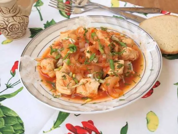 Фото блюда: Закусочный салат «Шашлычный»