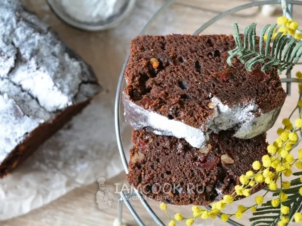 Фото блюда: Постный шоколадный кекс