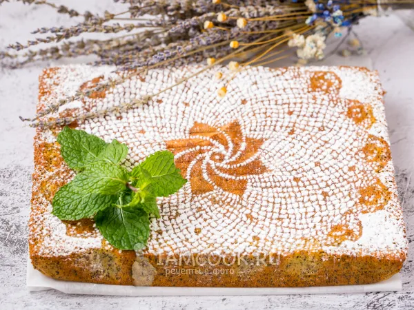 Фото блюда: Маковый пирог на сметане