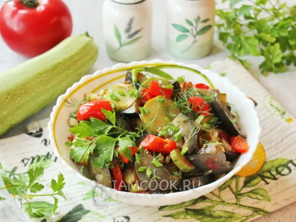 Фото блюда: Рататуй на сковороде