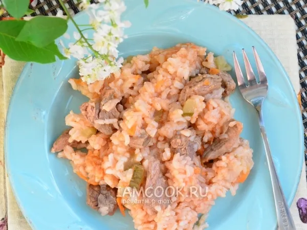 Фото готового блюда: Азу с рисом