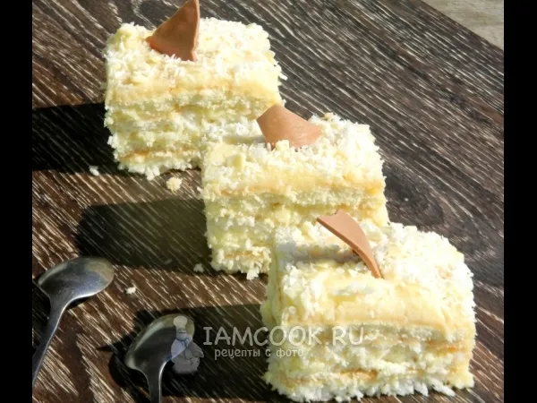 Фото блюда: Кокосовое пирожное