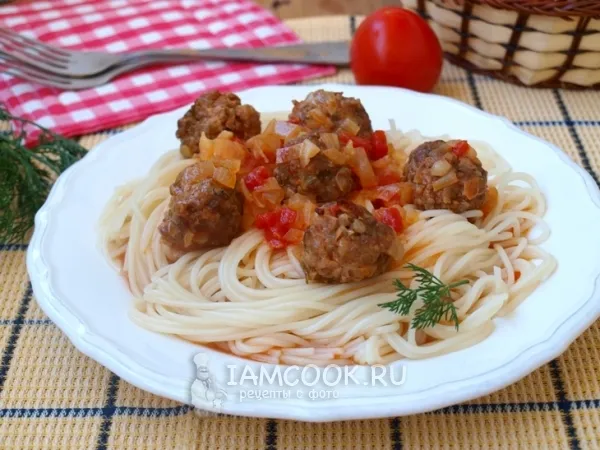 Фото блюда: Фрикадельки в томатном соусе
