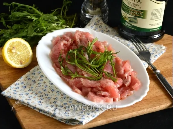 Фото готового блюда: Карпаччо из тунца