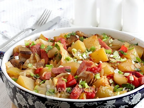 Фото блюда: Запеченные овощи на гарнир