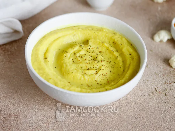 Фото блюда: Постное пюре из цветной капусты