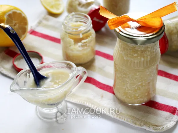 Фото блюда: Хрен с уксусом на зиму (маринованный)