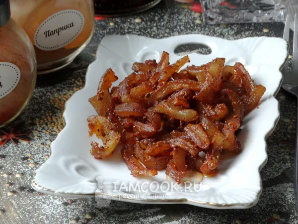 Фото блюда: Жареная свиная шкурка