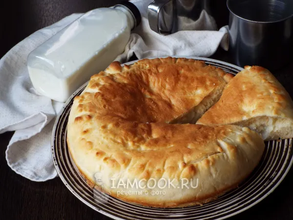 Фото блюда: Дрожжевой пирог с картофельным пюре