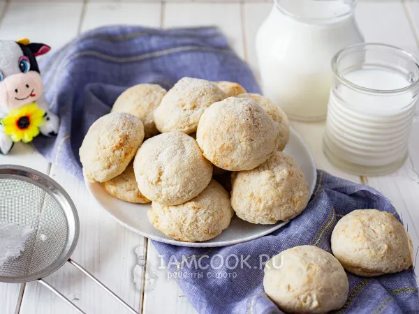 Фото готового блюда: Творожное печенье без яиц