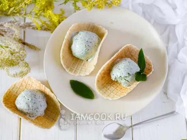Фото готового блюда: Мятное мороженое