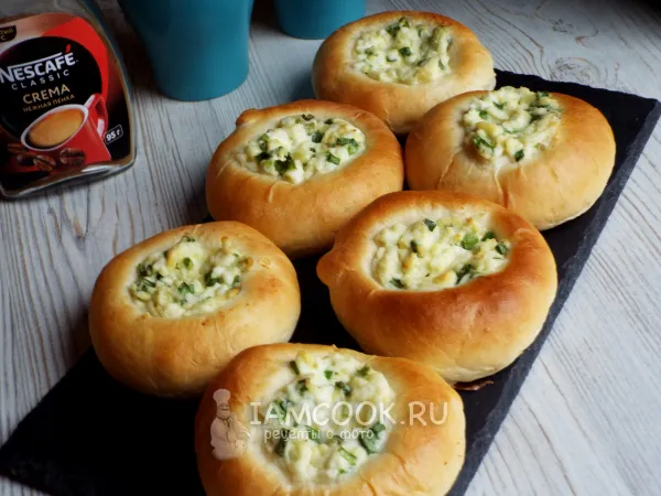 Фото блюда: Ватрушки с яйцом и майонезом