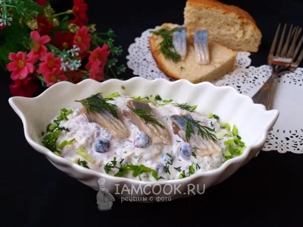 Фото блюда: Сельдь с чёрной смородиной