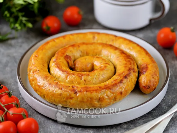 Фото готового блюда: Купаты из индейки в духовке