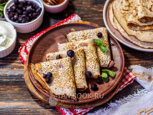 Фото блюда: Блины из гречневой муки для диабетиков