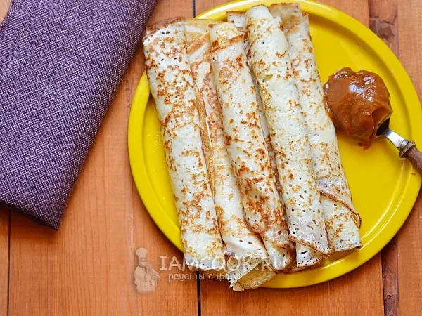 Фото блюда: Блины на молоке без яиц