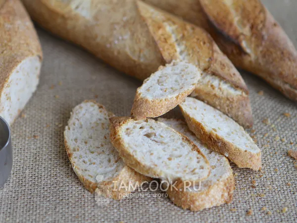 Фото готового блюда: Багет на закваске