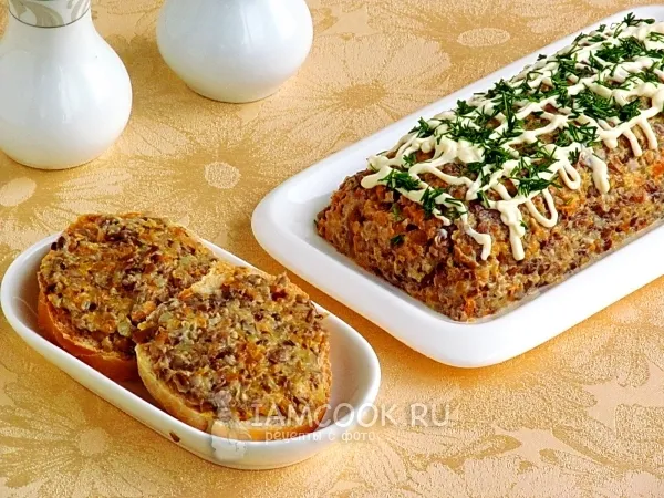 Фото готового блюда: Паштет из опят с овощами