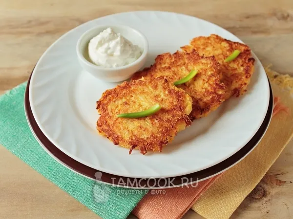 Фото блюда: Диетические оладьи из кабачков