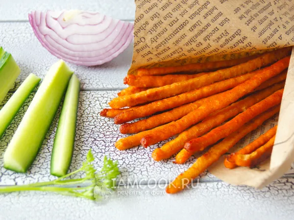 Фото готового блюда: Куриные палочки из фарша (закусочные)