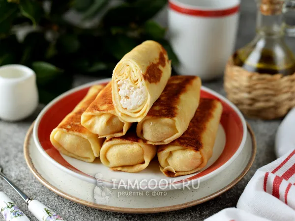 Фото блюда: Блины с курицей и рисом