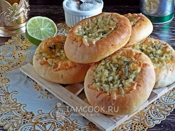 Фото блюда: Ватрушка с сыром и яйцом