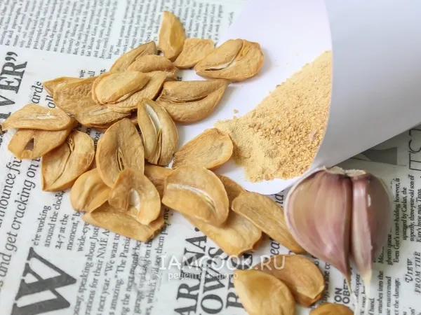 Фото готового блюда: Сушеный чеснок