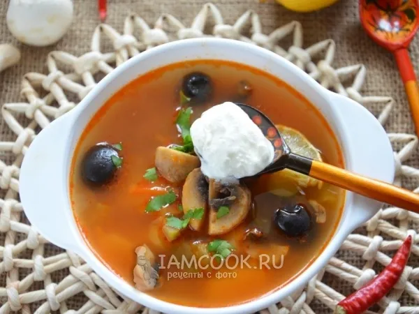 Фото блюда: Солянка с грибами