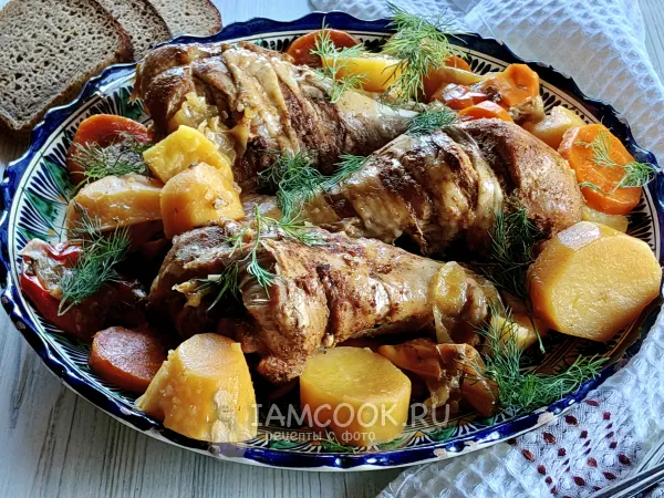 Фото блюда: Голень индейки в афганском казане