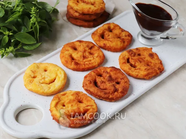 Фото готового блюда: Картофельные смайлики из картофельного пюре во фритюре