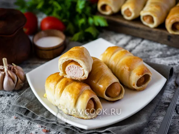 Фото готового блюда: Сосиски в тесте по ГОСТу