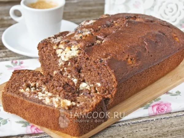 Фото готового блюда: Шоколадный пирог с творогом