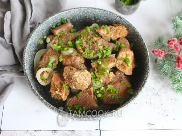 Фото блюда: Баранина кусочками в духовке