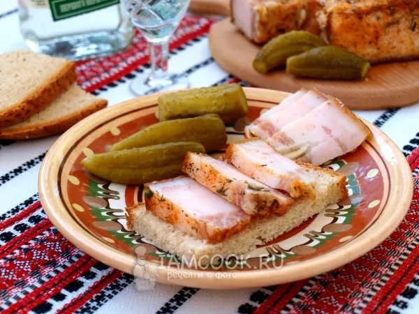 Фото готового блюда: Сало по-украински