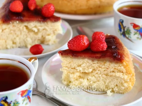 Фото блюда: Бисквит с клубникой