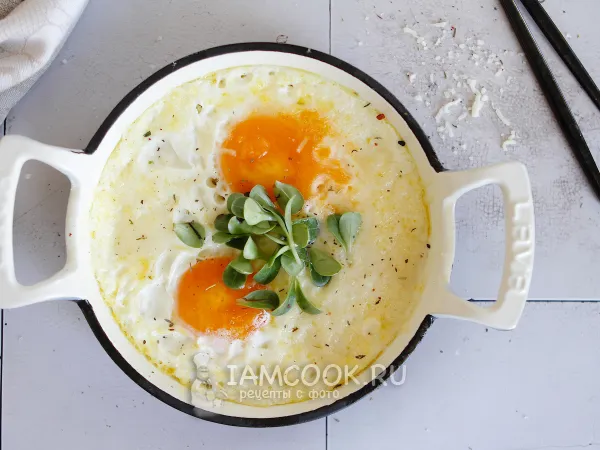 Фото блюда: Жареный творог с яйцом и сыром