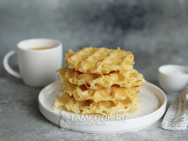 Фото готового блюда: Вафли из макарон