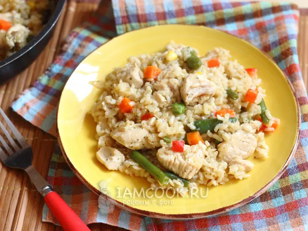 Фото блюда: Бурый рис с индейкой