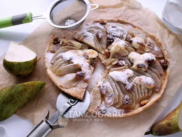 Фото блюда: Французский пирог с грушами