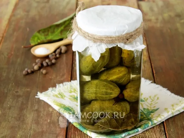 Фото блюда: Огурцы с лимонной кислотой на зиму