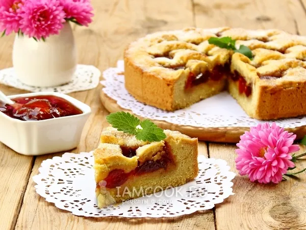 Фото блюда: Открытый пирог с вареньем