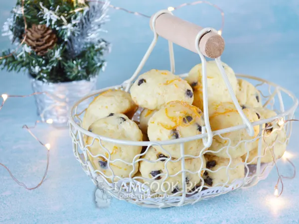 Фото готового блюда: Апельсиновое печенье с рикоттой и шоколадом