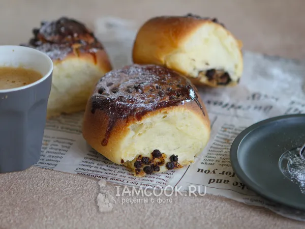 Фото блюда: Булочки с шоколадом внутри в аэрогриле
