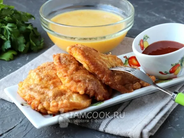 Фото готового блюда: Кляр для отбивных из яиц и муки (+отбивные)