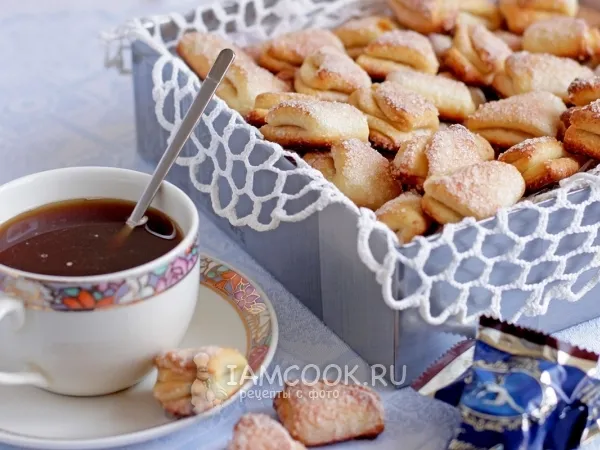 Фото готового блюда: Творожное печенье «Уголки»