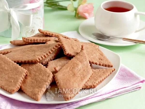 Фото готового блюда: Сливочное шоколадное печенье