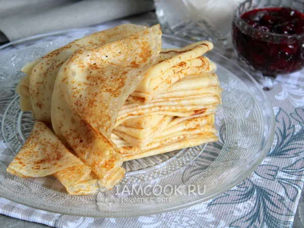 Фото готового блюда: Блинчики «Три стакана»